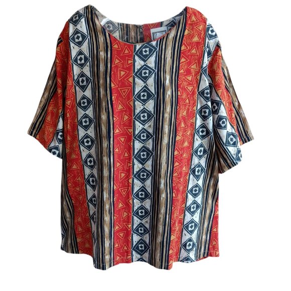 Stylish Vintage My Pieces Womens Short Sleeves Blouse Effortless Casual Fashion - Picture 2 of 14